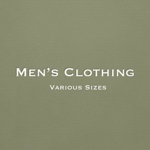 Men's Clothing Various Sizes